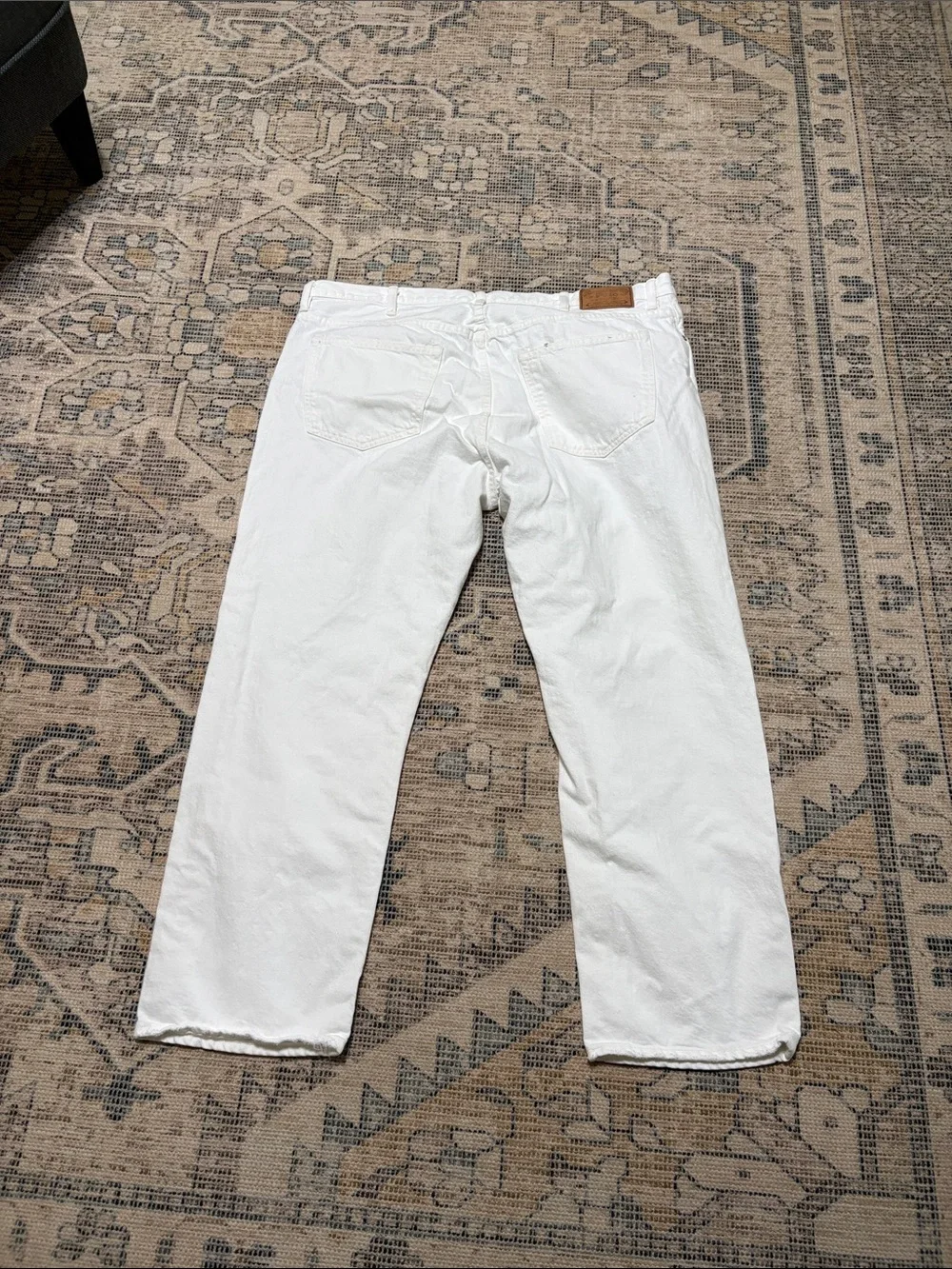 Polo Ralph Lauren Hampton straight Hudson white denim. 44/30